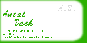 antal dach business card